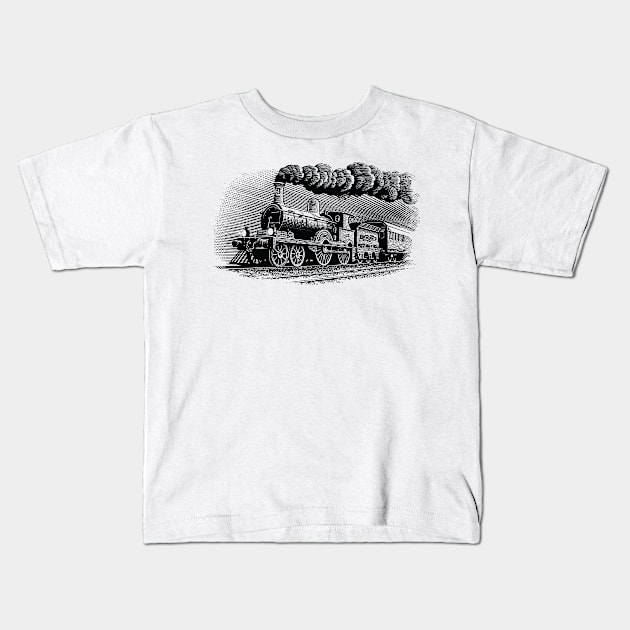 Locomotive-2 Kids T-Shirt by BonzoTee